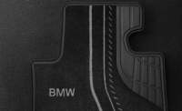 ножные коврики для BMW F20 1-серии Черный Велюр